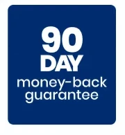 Velin 90-day money-back guarantee badge